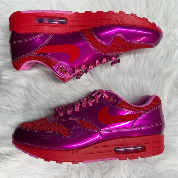 Nike Air Max 1 PRM Valentine’s Day Playful Pink Mens Shoes HV2301-600 NEW Multi - Picture 4 of 4